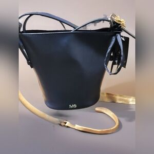 MADDEN Girl Black and Gold Women's Bag